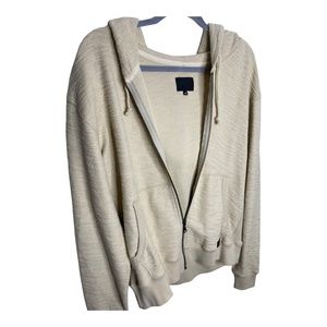 MANMADE APPAREL MEN'S ZIP UP HOODIE TAN XL